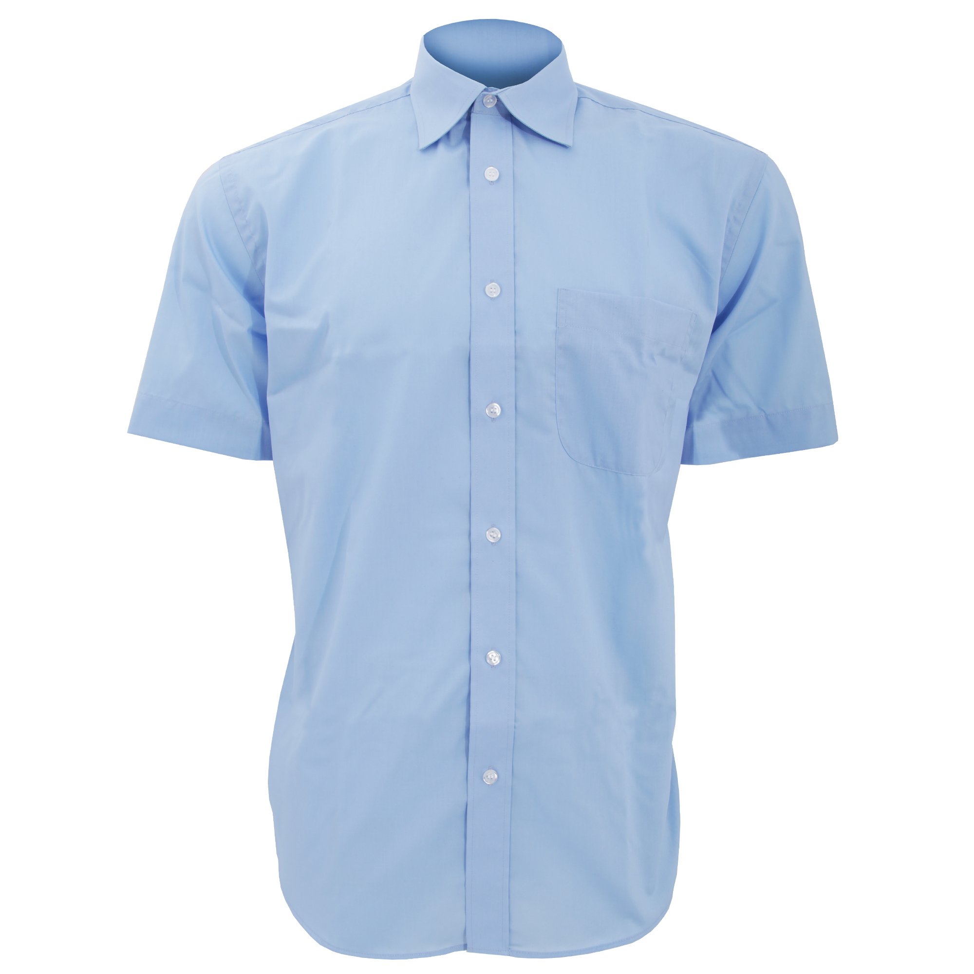 Men's Short Sleeve Business Casual Shirt - Slim Fit Button Down Dress Shirt for Office Work, Interviews & Professional Events - Wrinkle Resistant & Breathable Fabric