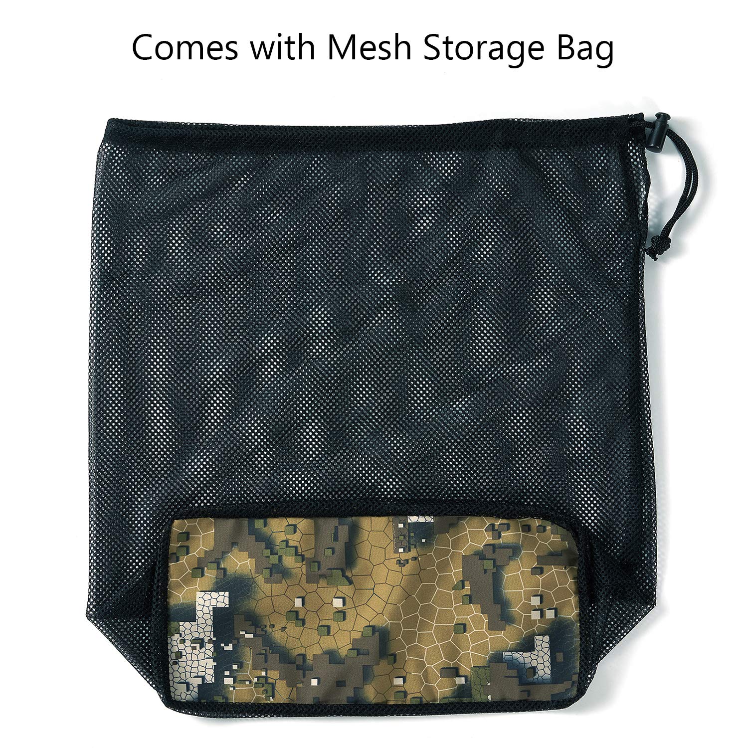 BASSDASH Men's Breathable Ultra Lightweight Camo Chest Waders for Fishing & Hunting – Waterproof Stocking Foot Design for Outdoor Adventures