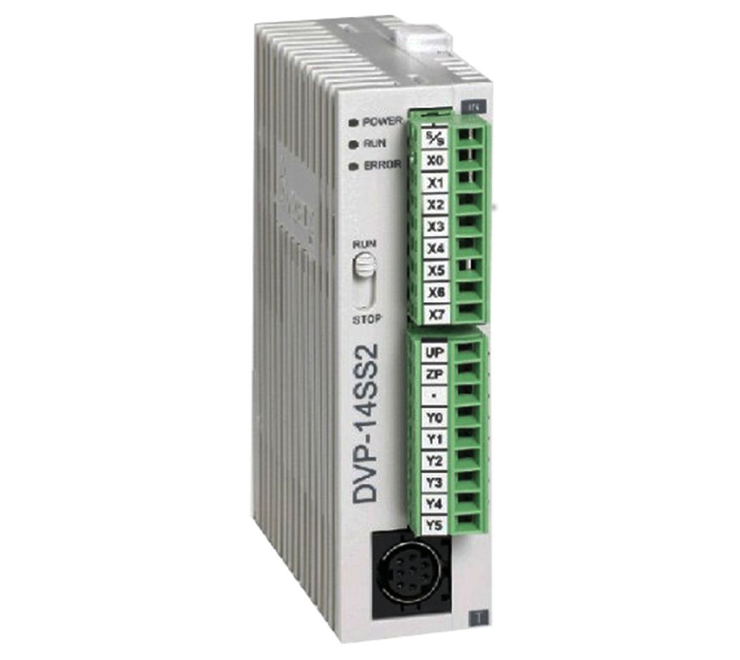 Delta DVP14SS211R Programmable Logic Controller (PLC) - 24VDC CPU Unit with 8 Digital Inputs & 6 Relay Outputs | Ideal for Industrial Automation, Machinery Control, and Manufacturing Processes