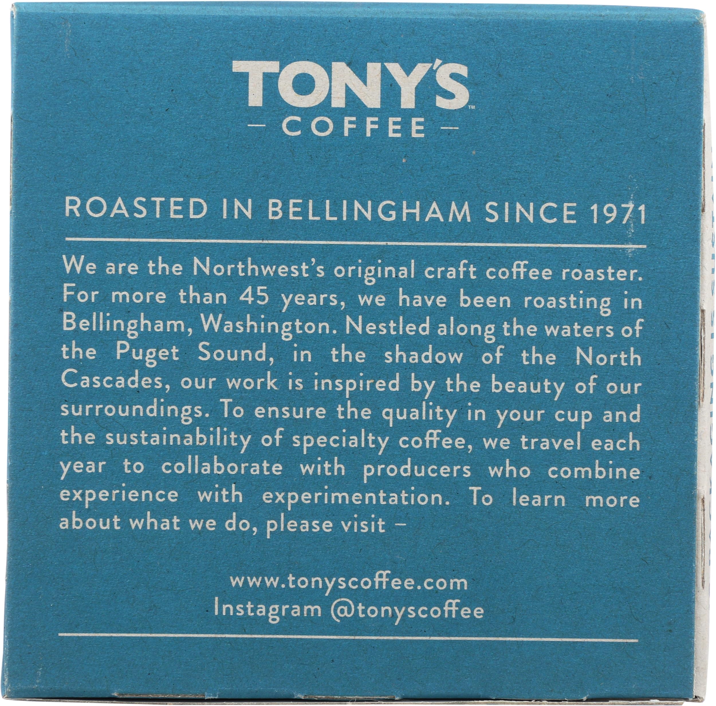 Tony's Coffee Cafe Carmelita Medium Roast Single Serve Coffee Pods - 10 Count - Perfect for Keurig Brewers & Office Coffee Breaks