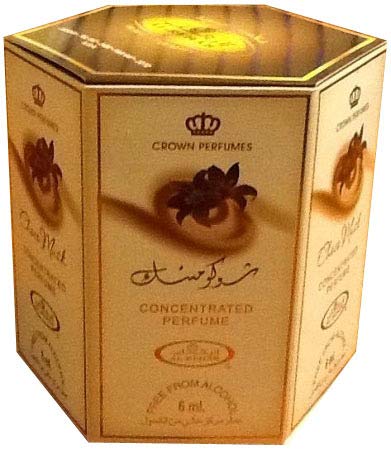 Al-Rehab Choco Musk 6ml Roll-On Perfume Oil - Sweet Chocolate & Vanilla Scent (Pack of 6) - Perfect for Date Nights, Gift Giving & Everyday Fragrance