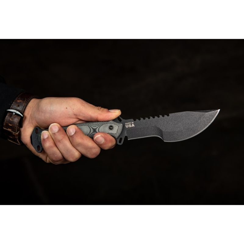TOPS Knives Skullcrusher's Xtreme Sidekick Tactical Fixed Blade Knife - Outdoor Survival, Hunting, Camping & EDC Utility Knife for Adventurers