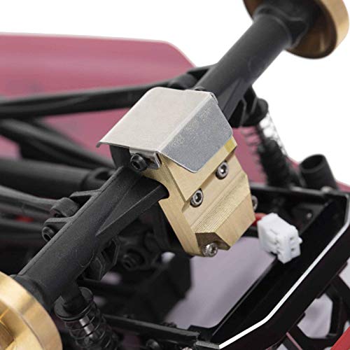 Brass Diff Axle Cover & Counterweight for SCX24 AXI00002 90081 1/24 RC Crawler - Heavy-Duty Upgrade Part for Off-Road Performance & Durability | Perfect for Rock Crawling, Trail Adventures & Competitive RC Racing