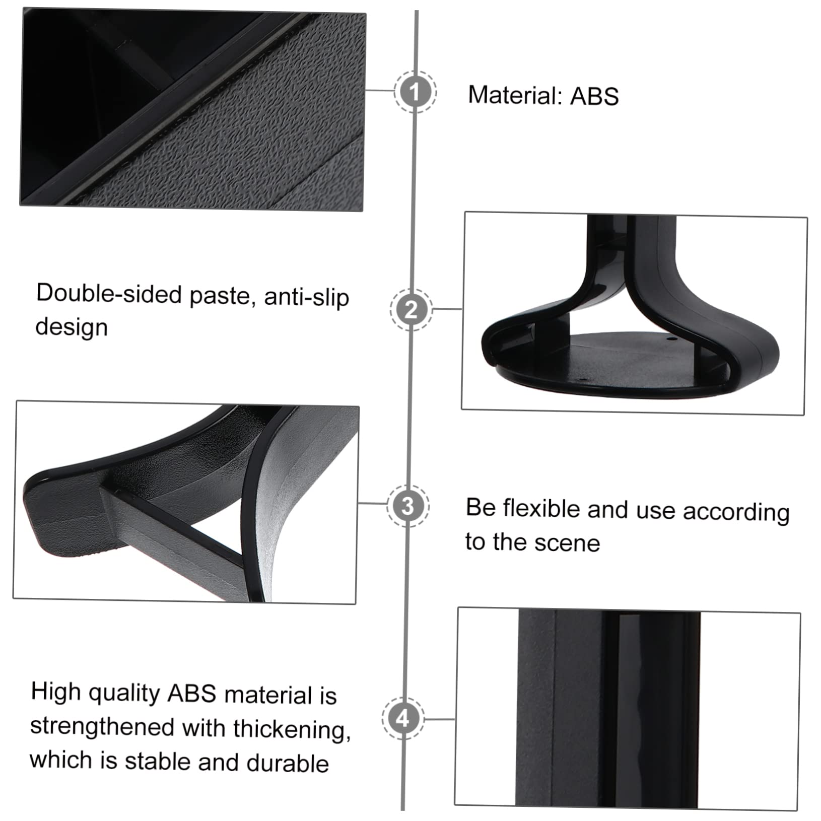 2-Pack Angoily Headphone Display Stand - Durable Headset Holder & Storage Rack for Desk Organization - Perfect for Gaming Setups, Office Desks & Home Studios