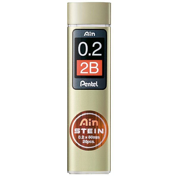 Pentel Ain STEIN Black Pencil Lead Refills - 0.5mm HB Graphite for Smooth Writing & Drawing - Perfect for School, Office & Sketching Artists