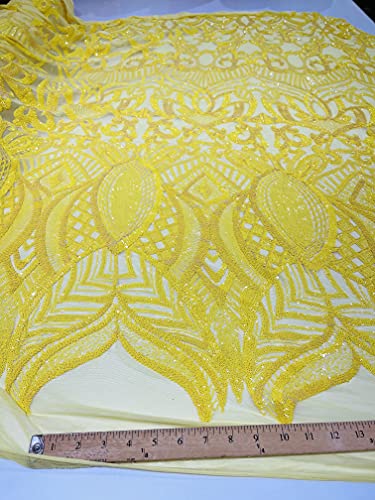 Bright Yellow on Yellow Mesh