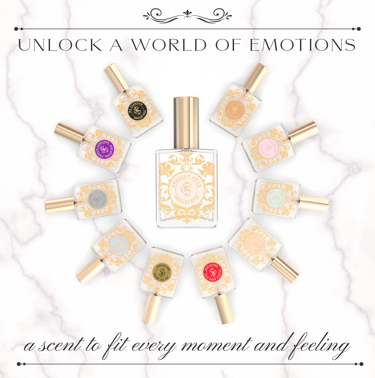 Shelley Kyle Signature Luxurious Perfume for Women - 60ml Floral Fragrance with Violet Leaves, Freesia & Lemon Zest - Elegant Scent for Date Night, Office & Special Occasions