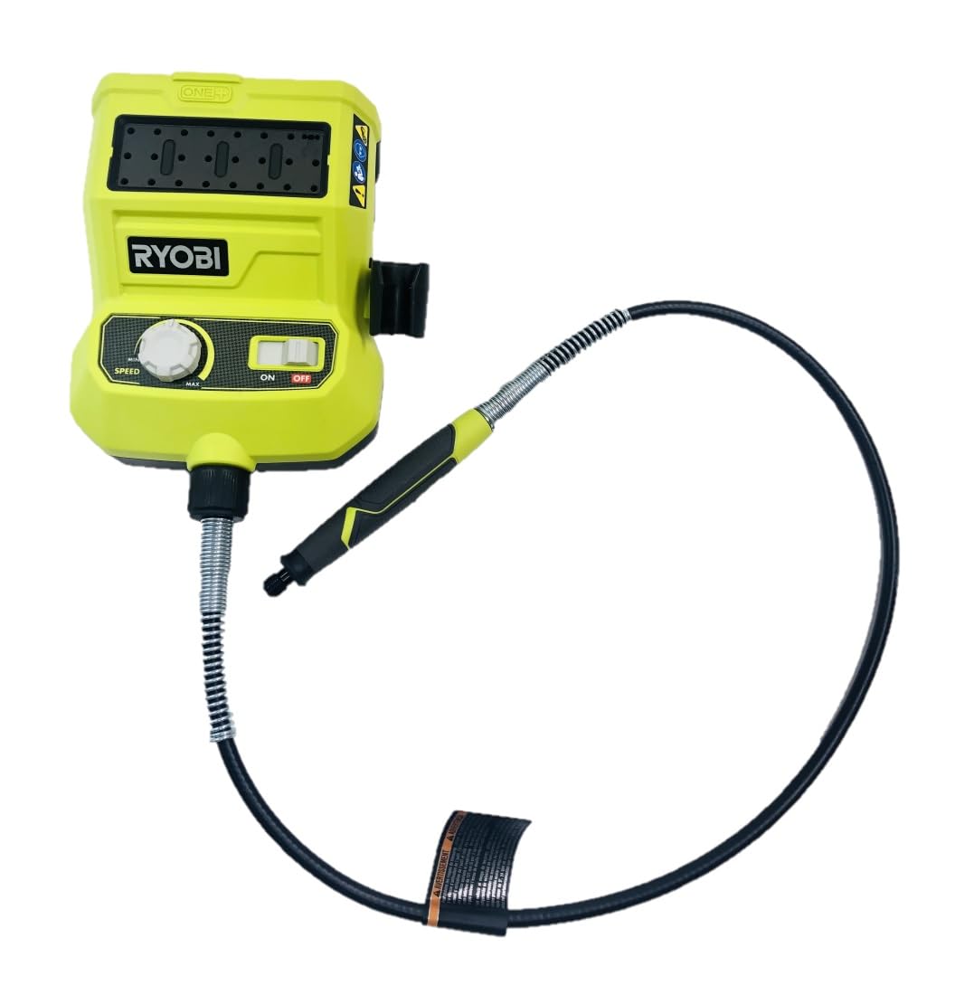 Ryobi 18V ONE+ Cordless Rotary Tool Kit with Battery & Charger - Bulk Packaged for DIY Projects, Woodworking & Home Repairs