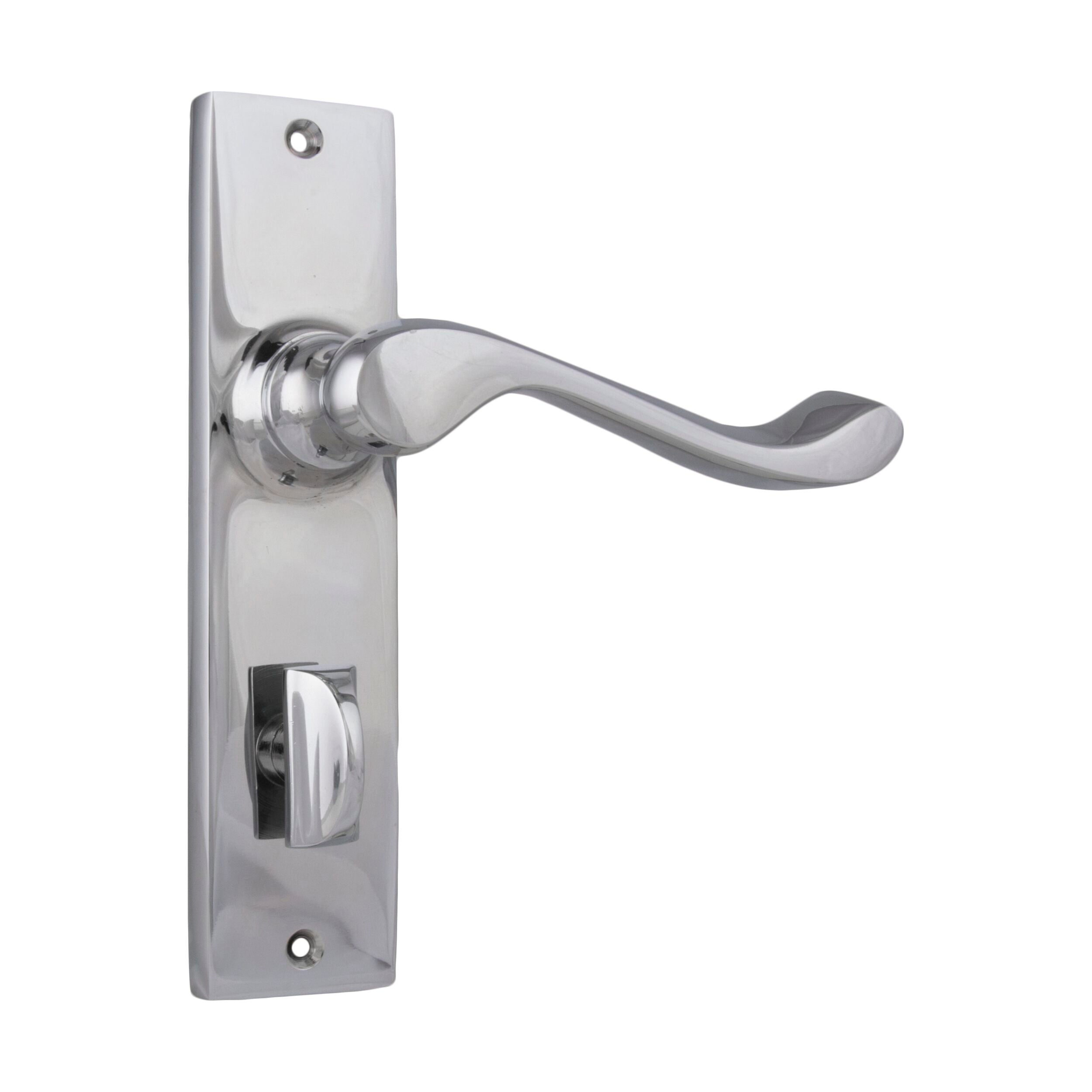 Fremantle Privacy Door Lever Set - 1045P Chrome Plated (H150xW35xP50mm) for Bedroom, Bathroom & Interior Doors - Durable & Stylish Hardware