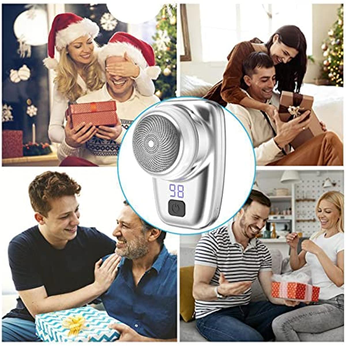 Portable Mini Electric Shaver for Men - Wet & Dry Rechargeable Travel Razor - Compact Pocket Size for Home, Car & On-The-Go Grooming - Perfect for Business Trips, Gym Bags & Quick Touch-Ups