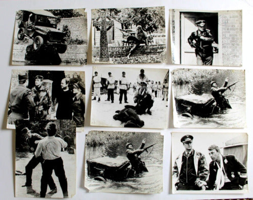 Vintage 1970s The Eagle Has Landed Movie Stills - Set of 18 Authentic 10x8 Film Photos Featuring Michael Caine | Classic War Film Memorabilia, Home Theater Decor, Collector's Display