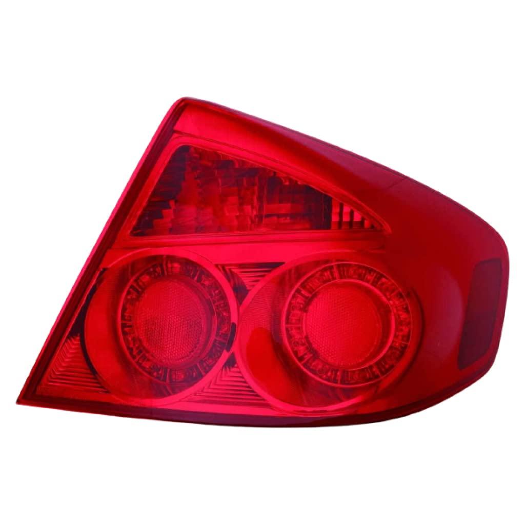 2005-2006 Infiniti G35 LED Tail Light Assembly - Passenger Side (DOT Certified) | Replacement for IN2801115 & 26550-AC725 | Includes Bulbs | Enhanced Visibility & Safety for Night Driving