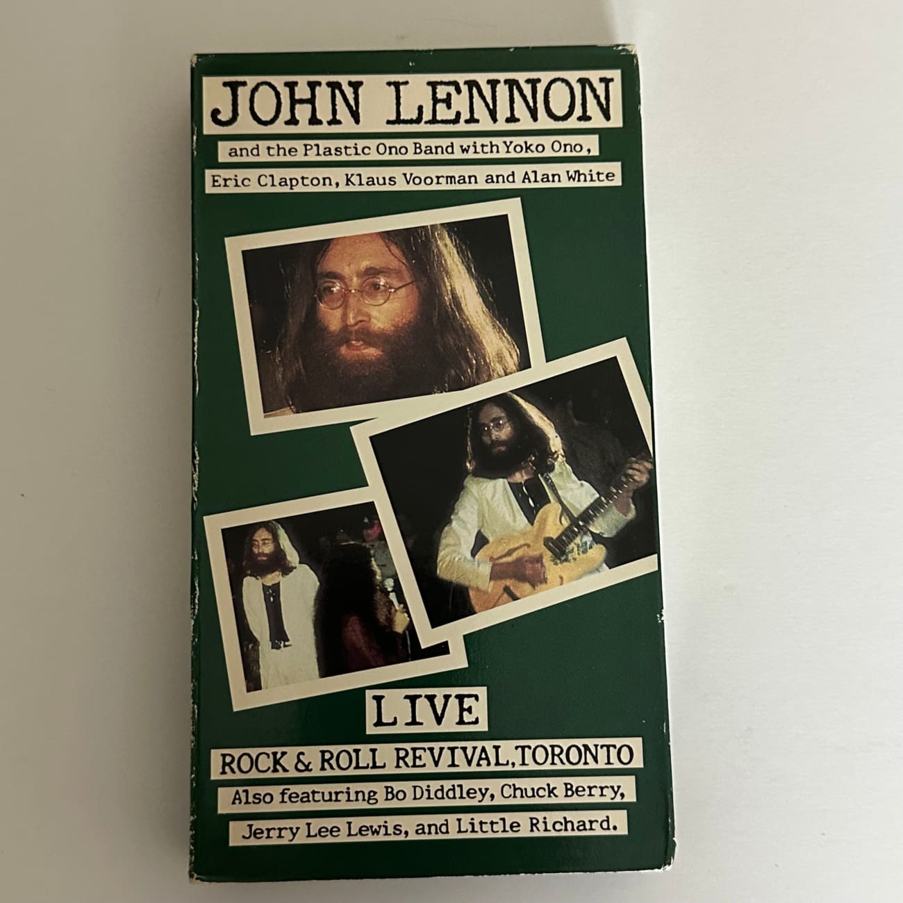 John Lennon Live Rock & Roll Revival Toronto 1989 HBO Video VHS - Vintage Concert Recording for Music Collectors & Beatles Fans - Perfect for Home Entertainment & Retro Music Nights