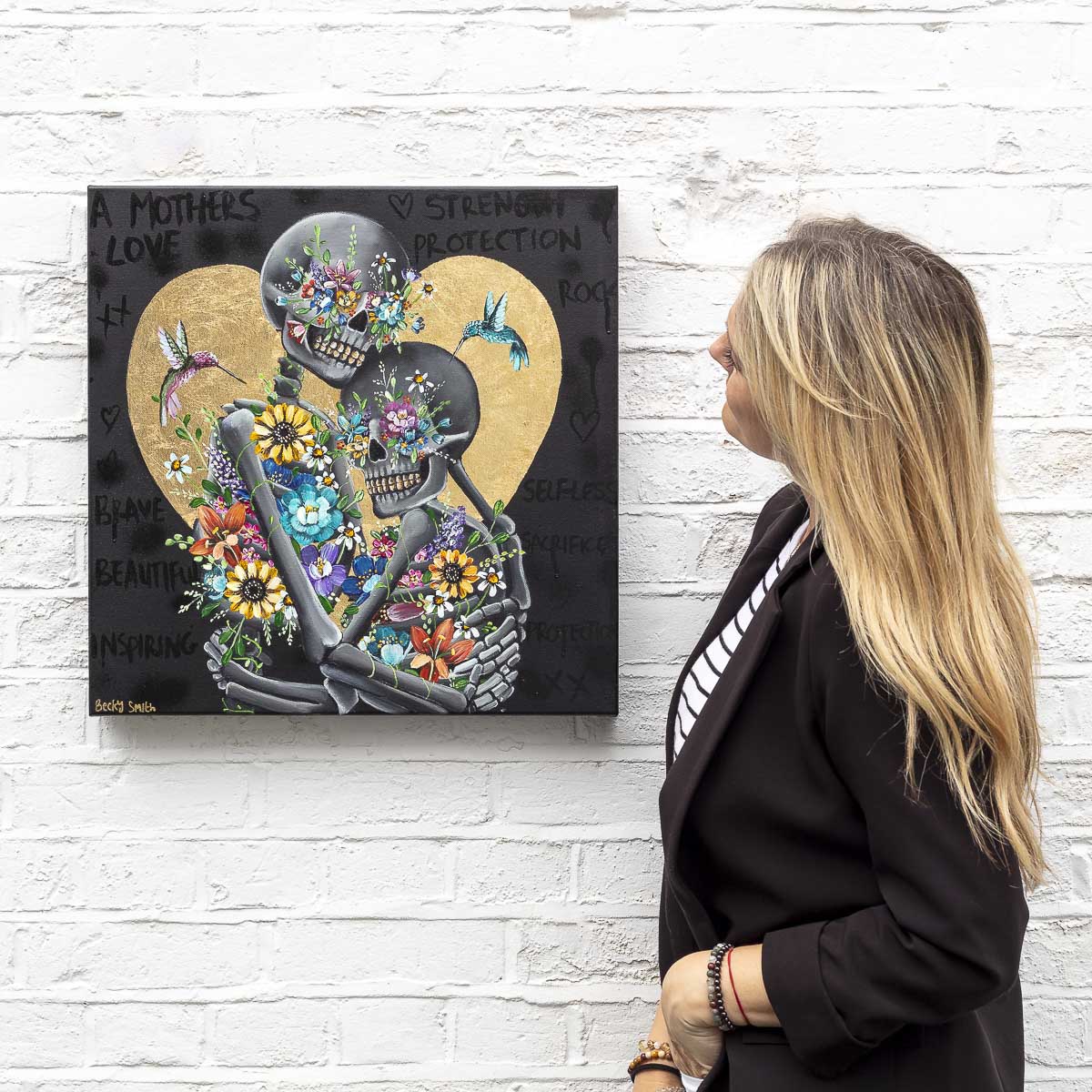 Original 'A Mother's Love' Wall Art - Heartwarming Home Decor for Living Room, Bedroom & Nursery | Perfect Gift for Mother's Day, Birthday & Housewarming