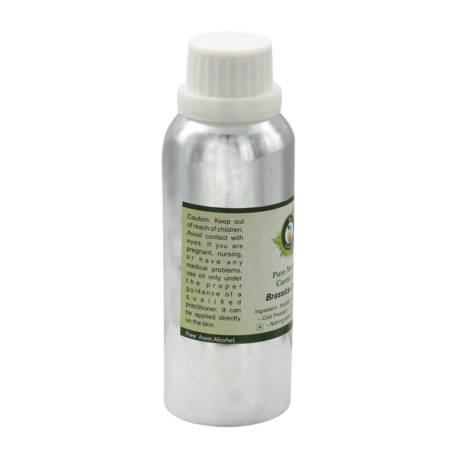 Pure Mustard Carrier Oil 630ml - 100% Natural Brassica Juncea Oil for Massage, Aromatherapy & Skin Care | Cold Pressed & Unrefined | Perfect for DIY Beauty & Relaxation