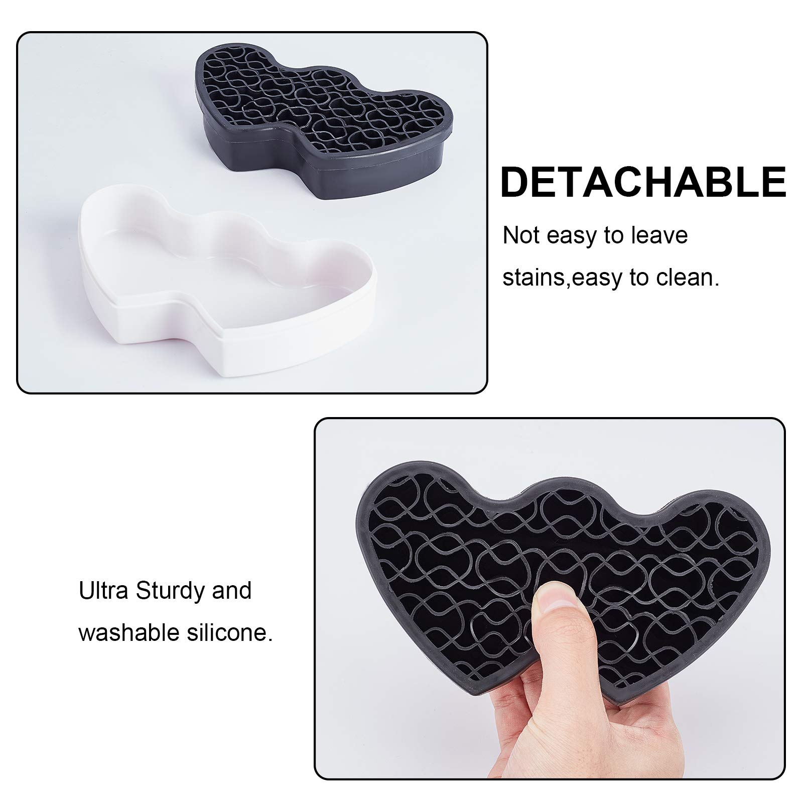 GORGECRAFT Silicone Makeup Brush Holder & Pen Organizer - Multipurpose Desktop Storage for Cosmetics, Painting Supplies, Office Accessories | Perfect for Vanity, Desk, and Travel (Black)