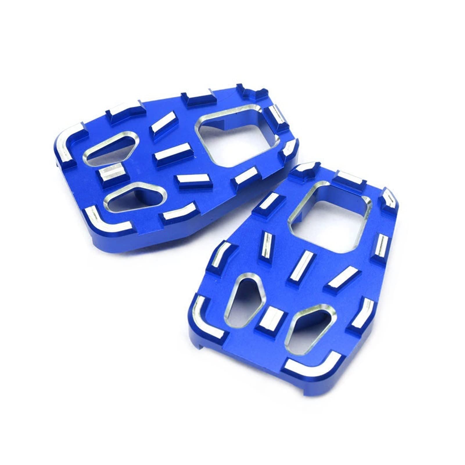 Honda CRF1000L Africa Twin Adventure Sports 2014-2019 Wide Foot Pegs - Billet MX Rest Replacement Upgrade Accessories (Blue) - Durable Off-Road Motorcycle Parts for Adventure Touring & Trail Riding