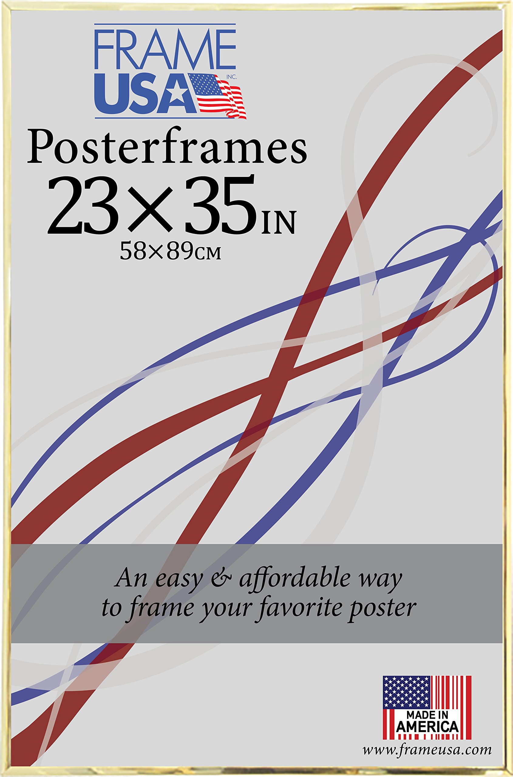 Frame USA 23x35 Hardboard Poster Frame - Gold & Multiple Colors | Wall Decor for Home, Office & Classroom Display
