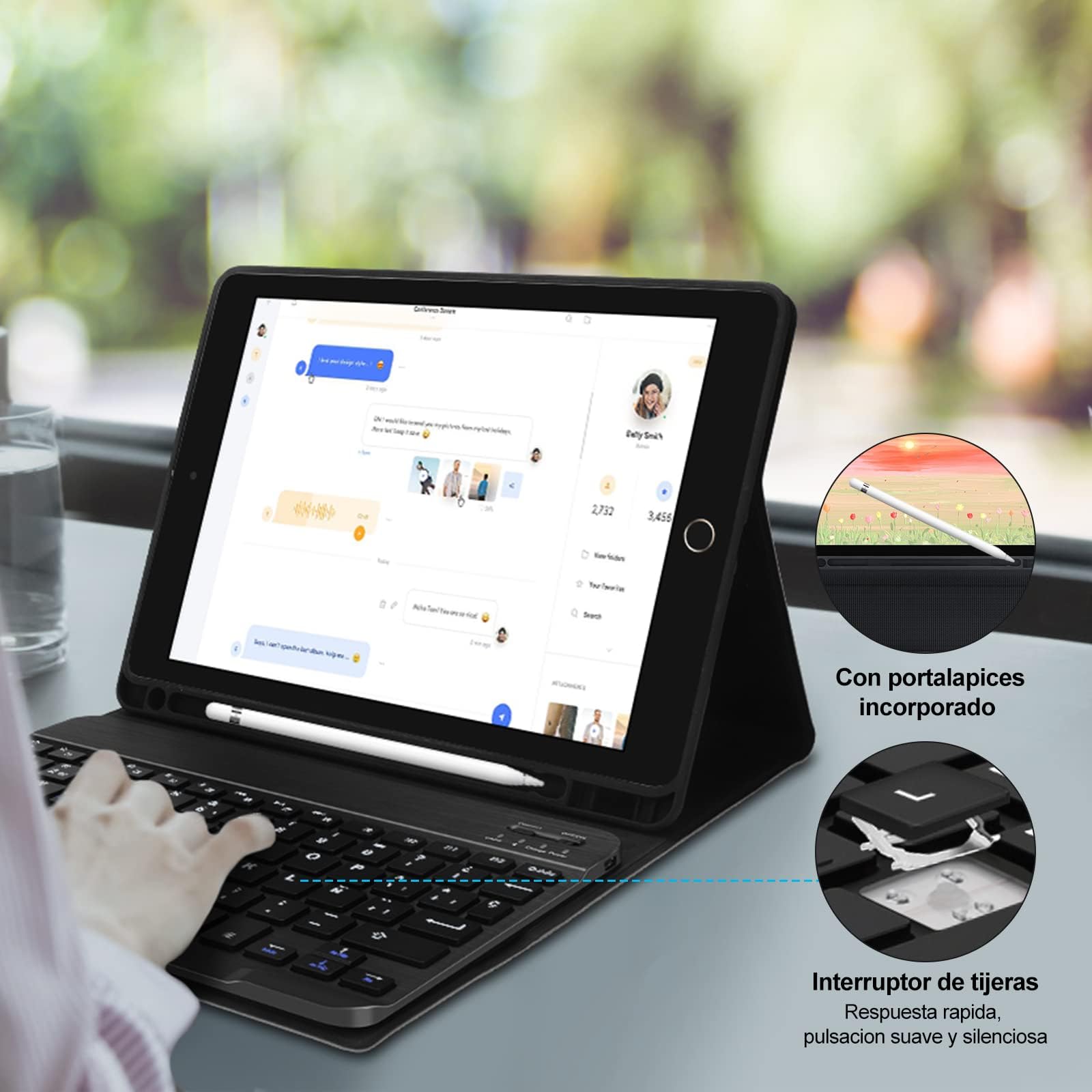 Keyboard Case for iPad 6th Generation 9.7