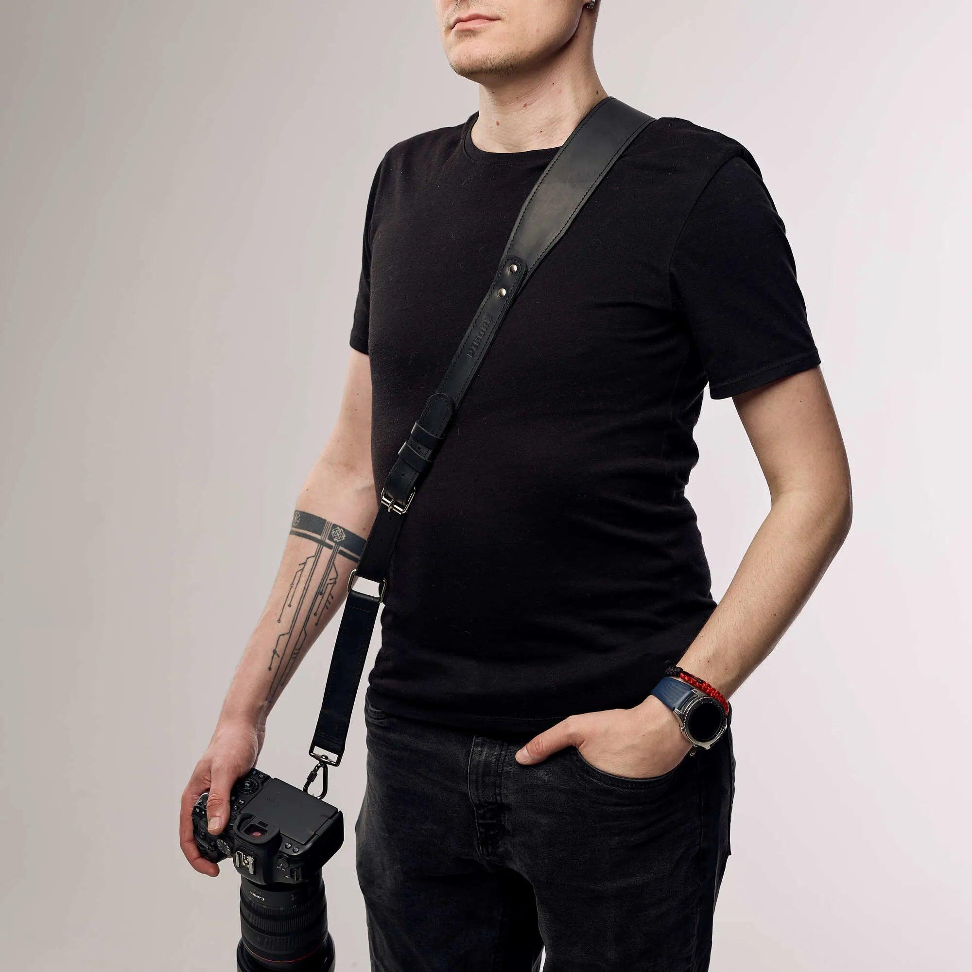 Best Camera Shoulder Strap - Adjustable & Comfortable DSLR/SLR/Mirrorless Camera Neck Strap for Photographers - Perfect for Travel, Hiking, and Outdoor Photography