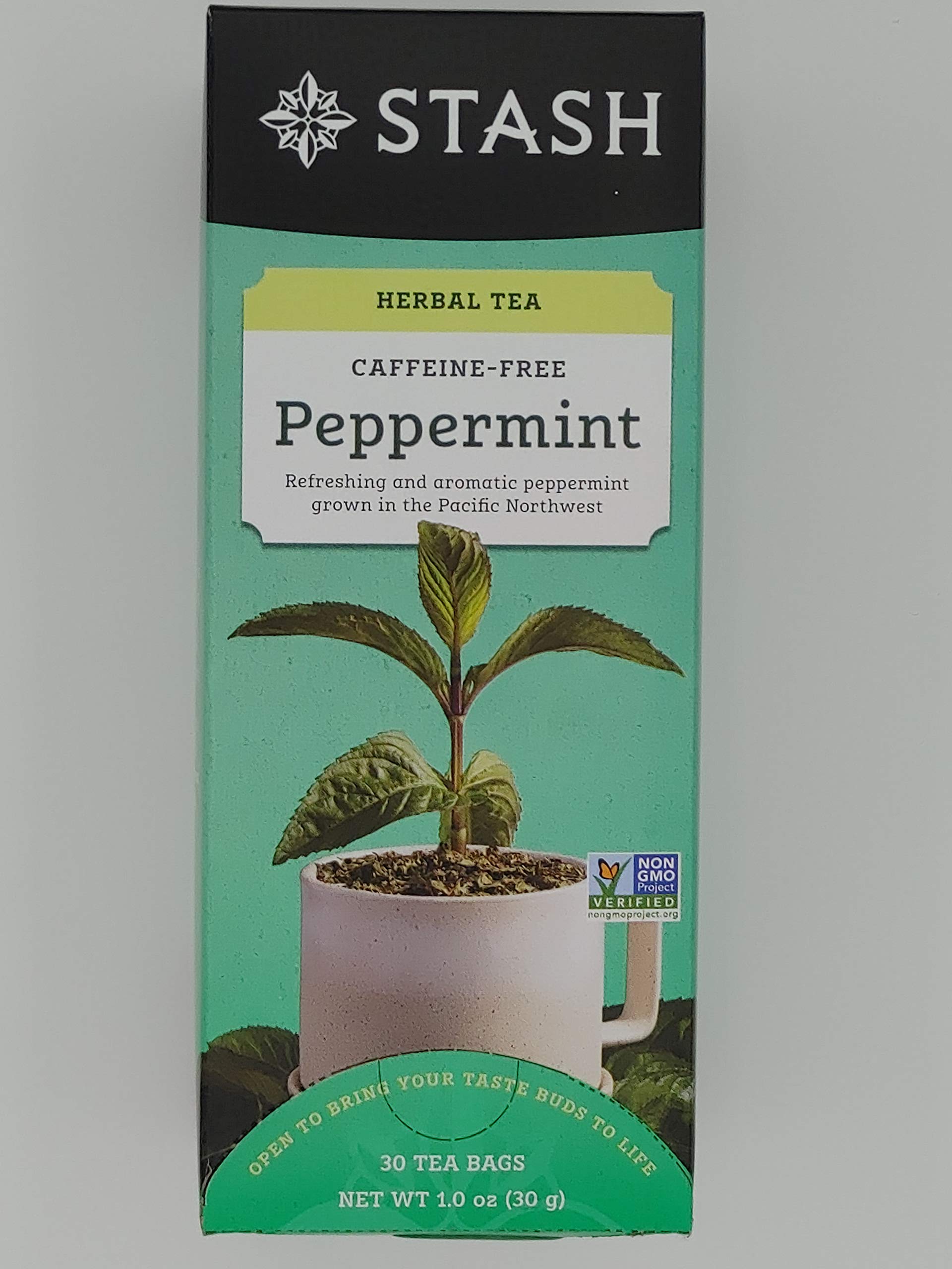 Organic Peppermint Herbal Tea Bags - 30 Count Box | Caffeine-Free, Stress Relief & Digestive Aid | Perfect for Relaxation, After Meals & Bedtime