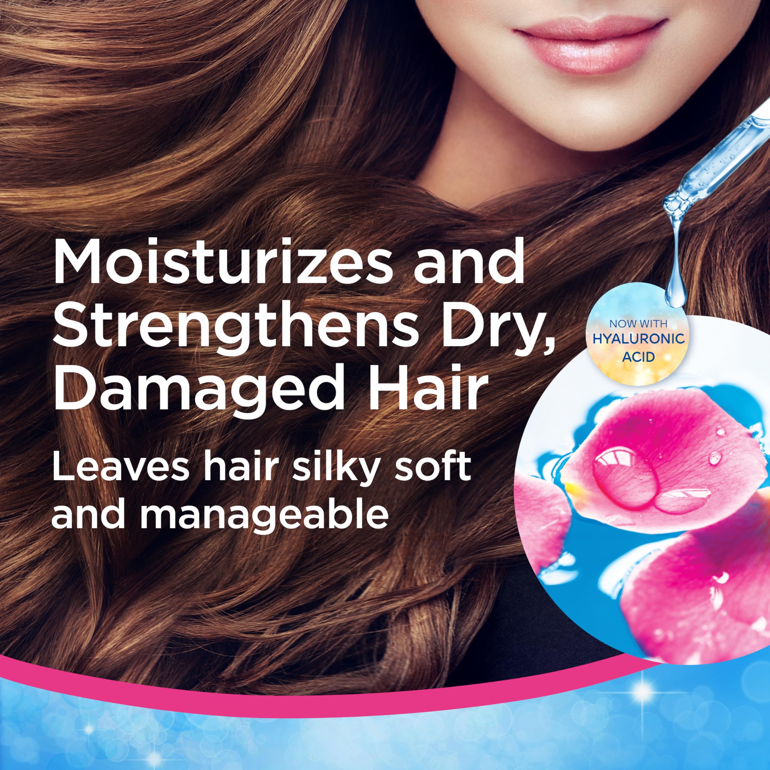 FINESSE Restore + Strengthen Moisturizing 2-in-1 Shampoo and Conditioner for Dry Damaged Hair - 13 oz (6 Pack) - Hydrating Hair Repair Treatment for Daily Use at Home or Salon