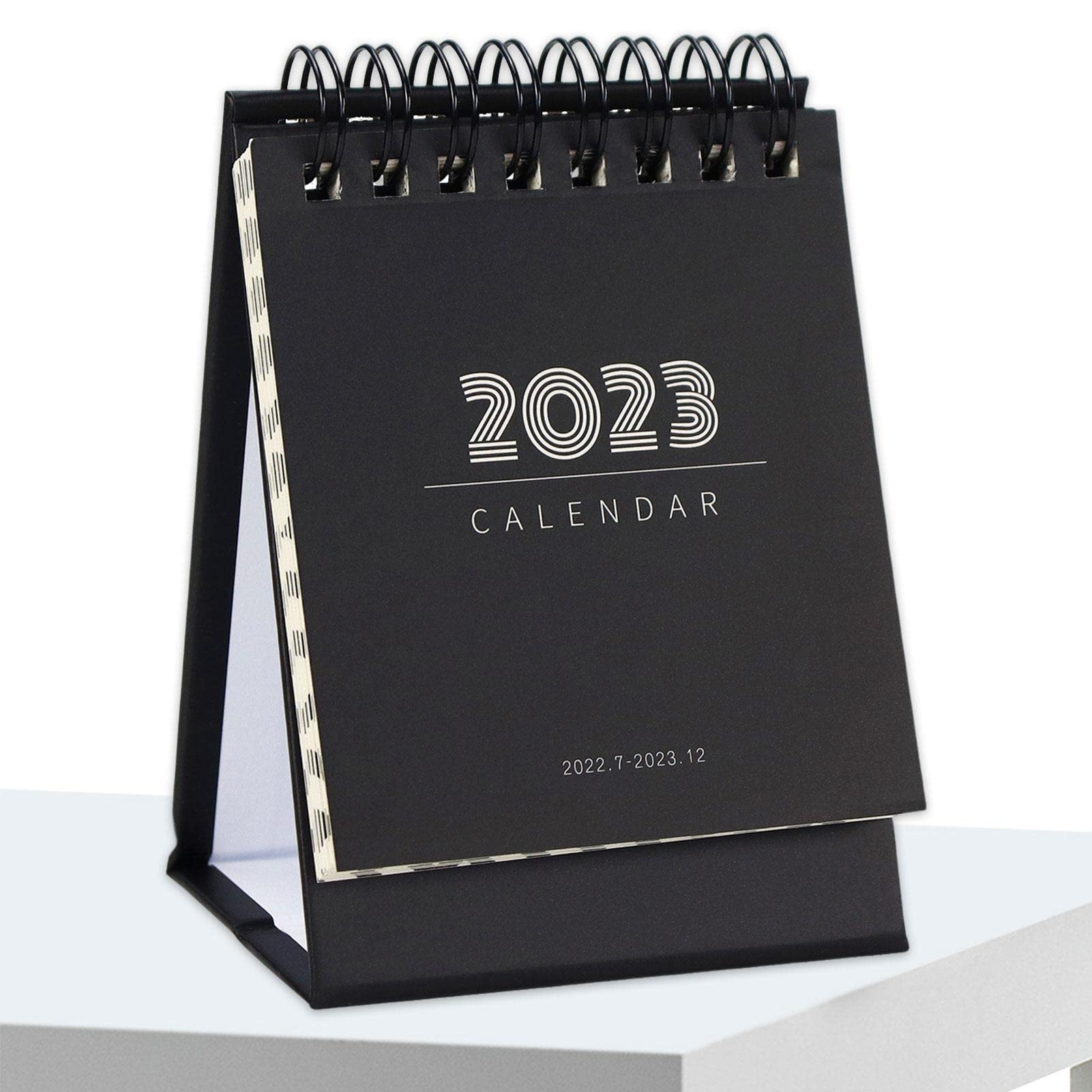 Mini Desk Calendar 2024 - Standing Flip Monthly Planner with Thickened Base | Lightweight Portable Office & Home Organizer | Perfect for Desk, School, Work, and Gift Giving