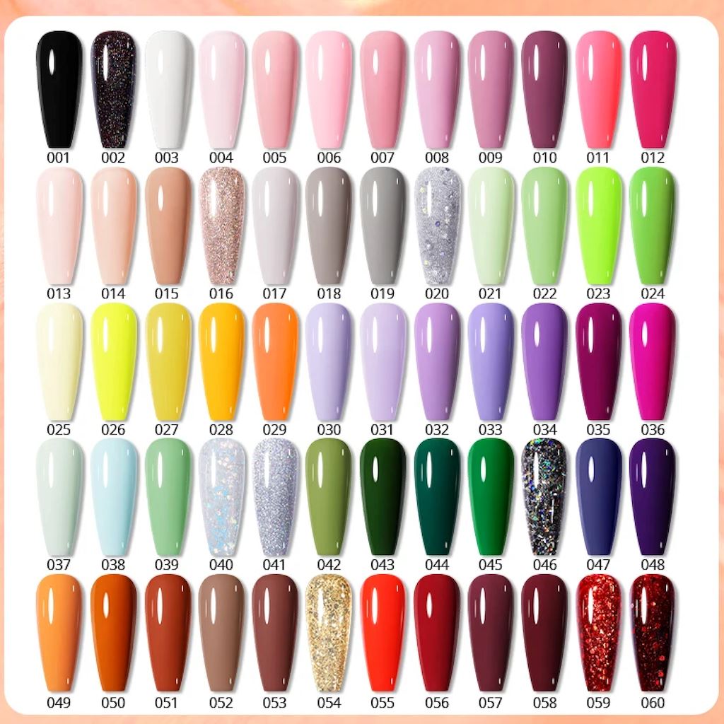 60 Colors Gel Nail Polish Kit - Born Pretty All Shine On Me Set for Salon & DIY Manicure at Home | Long Lasting UV LED Soak Off Nail Art Design