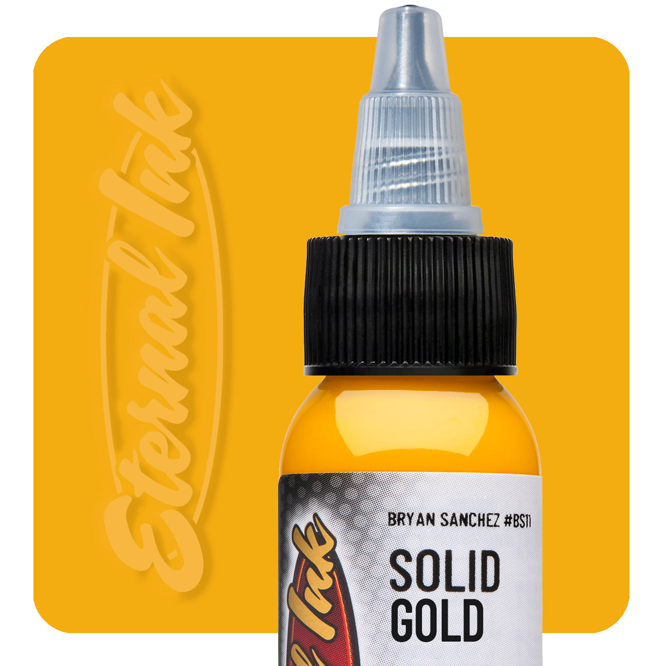 Eternal Bryan Sanchez Solid Gold Watercolor Ink - Premium Artist Paint for Watercolor Painting, Calligraphy & DIY Crafts
