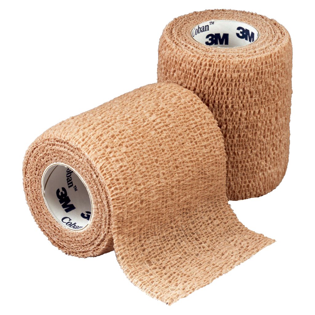 Coban 1582 Self Adherent Wrap - 36 Pack | Breathable Cohesive Bandage for Sports, First Aid & Veterinary Use | Ideal for Ankle, Wrist & Knee Support