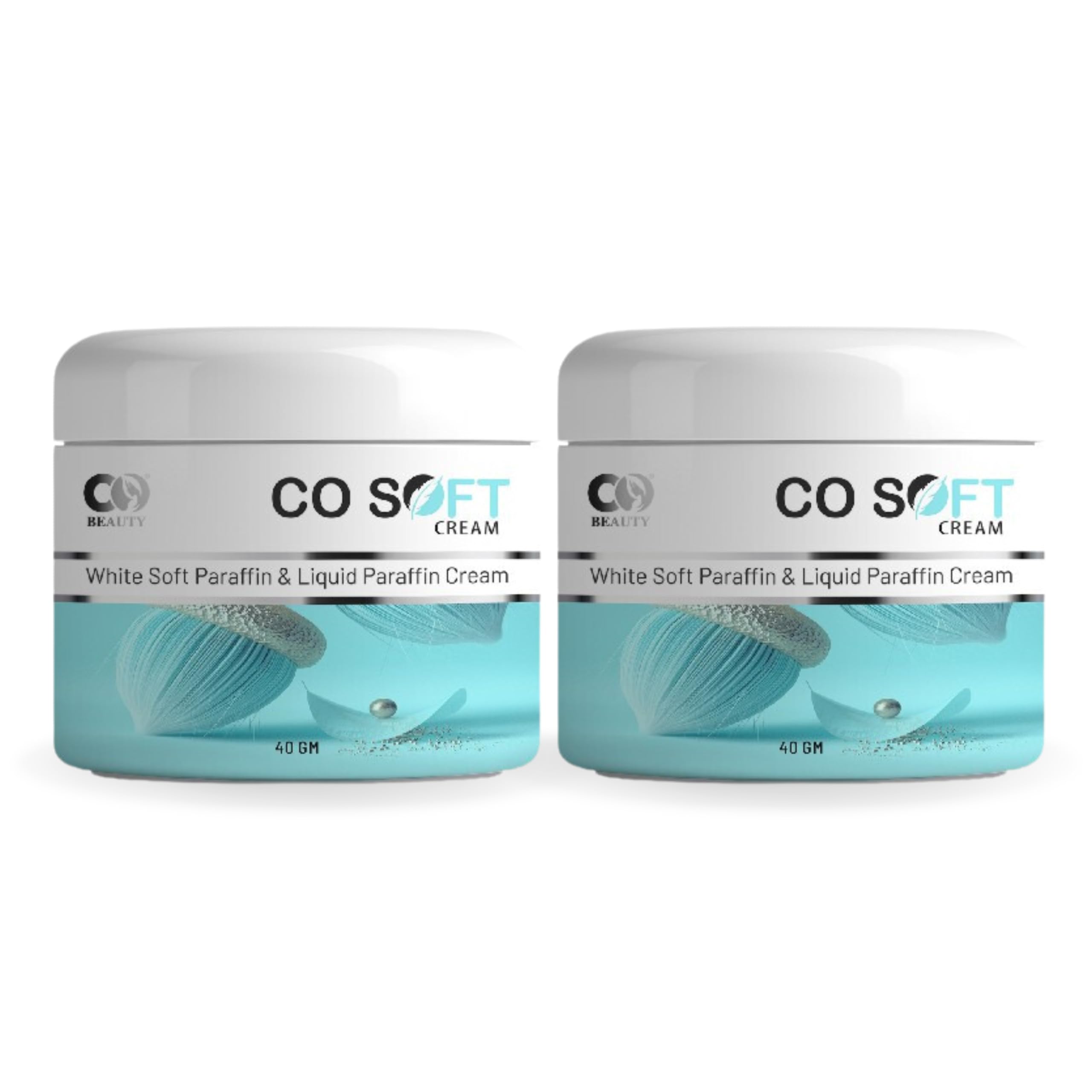 CO SOFT #1 Winter Moisturizing Cold Cream for Dry & Dehydrated Skin - White Soft Paraffin & Light Liquid Paraffin Cream - Pack of 2 (40 gm each) | Perfect for Night Care, Extreme Weather Protection & Daily Hydration