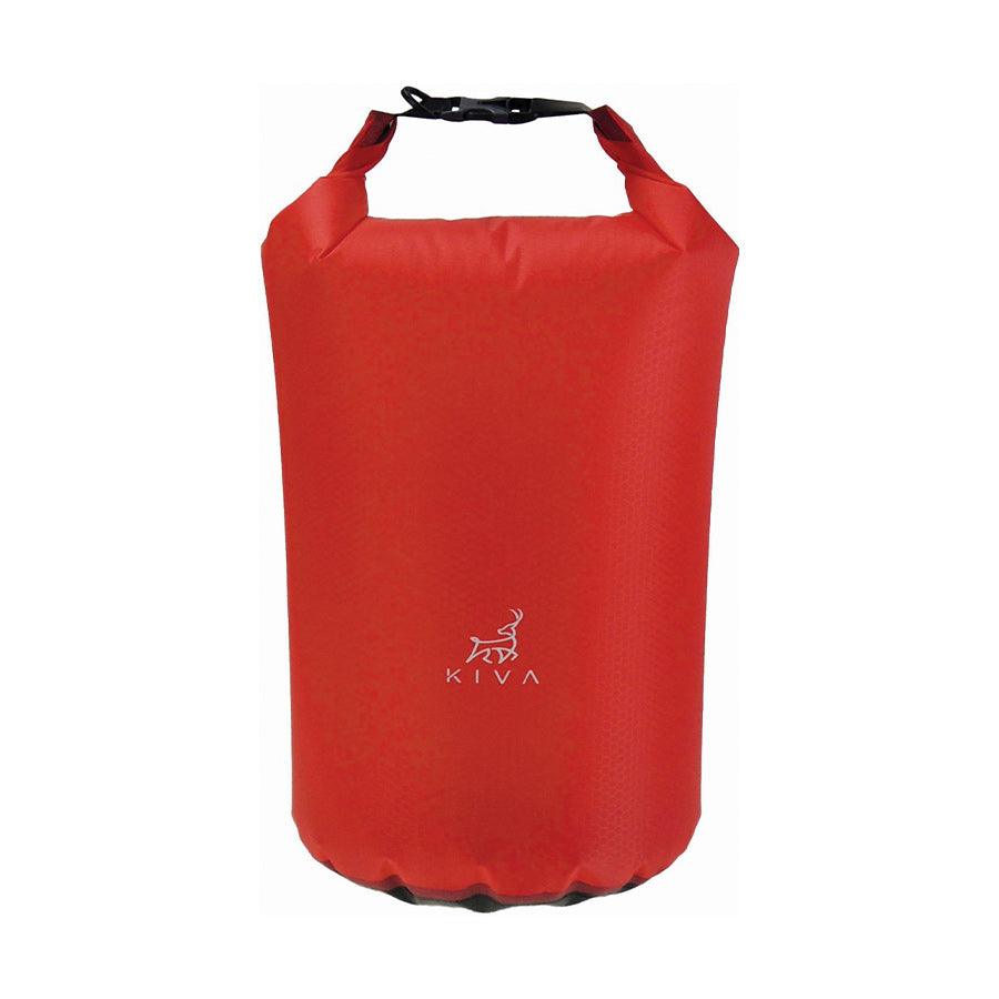 KIVA Lightweight Dry Bag Pro 15L - Waterproof Backpack for Kayaking, Camping & Outdoor Adventures (Red)