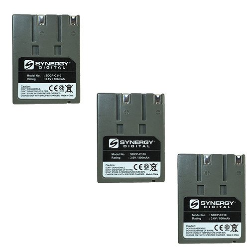 Synergy Digital Cordless Phone Batteries - 3-Pack Ni-CD 3.6V 800mAh Replacement Batteries Compatible with Toshiba BT-2499 Cordless Phones | Long-Lasting Power for Home & Office Use