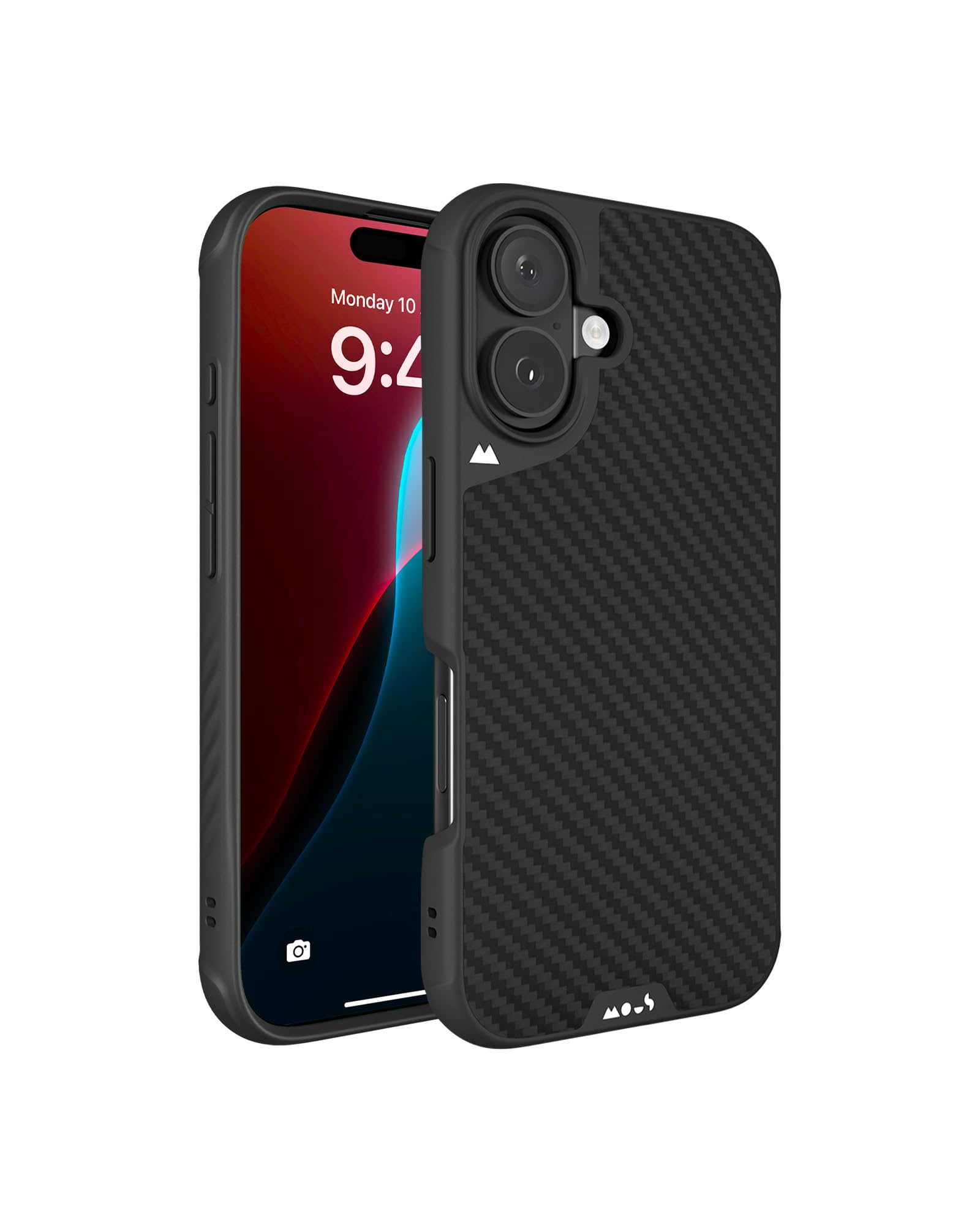 Mous iPhone 16 Plus Case MagSafe Compatible - Limitless 6.0 Carbon Fiber Protective Shockproof Cover - Slim Durable Phone Case for Everyday Use & Outdoor Activities