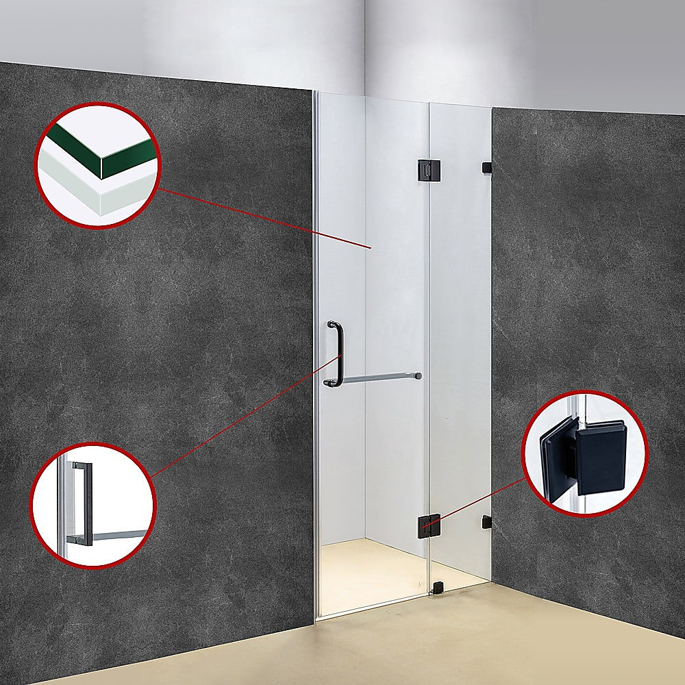 10mm Frameless Shower Screen 100x200cm Wall to Wall - Premium Bathroom Glass Enclosure by Della Francesca | Perfect for Modern Walk-in Showers & Spa-like Bathroom Upgrades