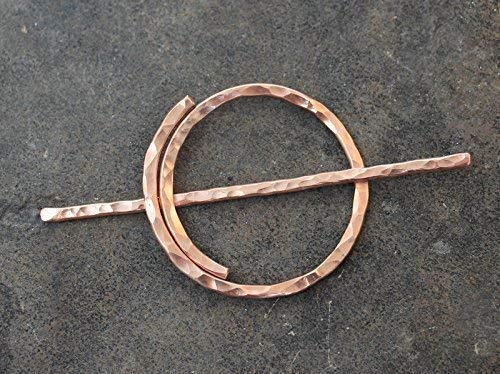 Minimalist Circle Hair Slide - Hand Forged Hair Barrette Pin | Geometric Hair Clip for Women | Perfect for Weddings, Parties & Everyday Wear | Hair Accessories Gift Idea