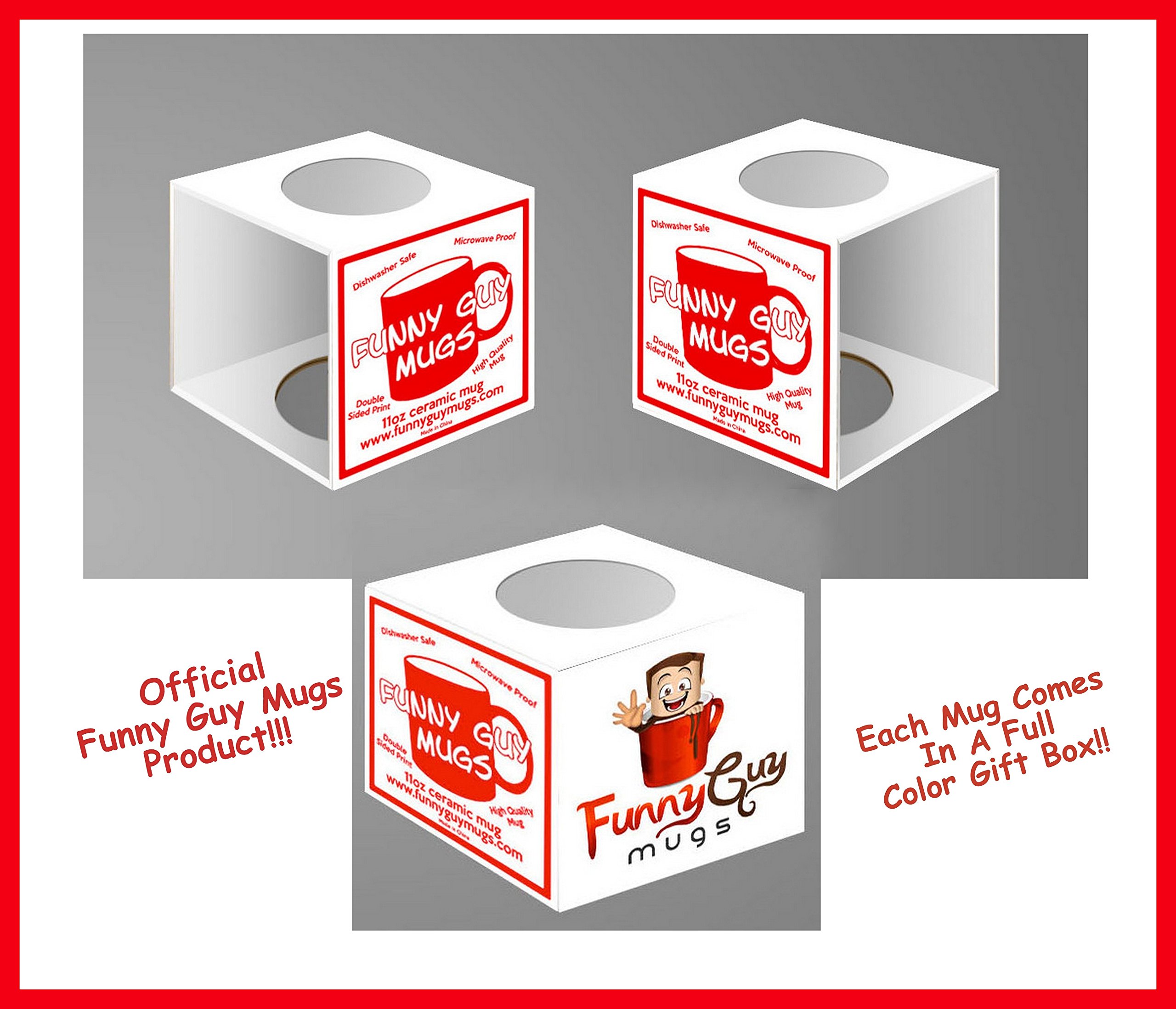 Funny Ceramic Coffee Mug 11oz - Witty Sayings for Office & Home Use