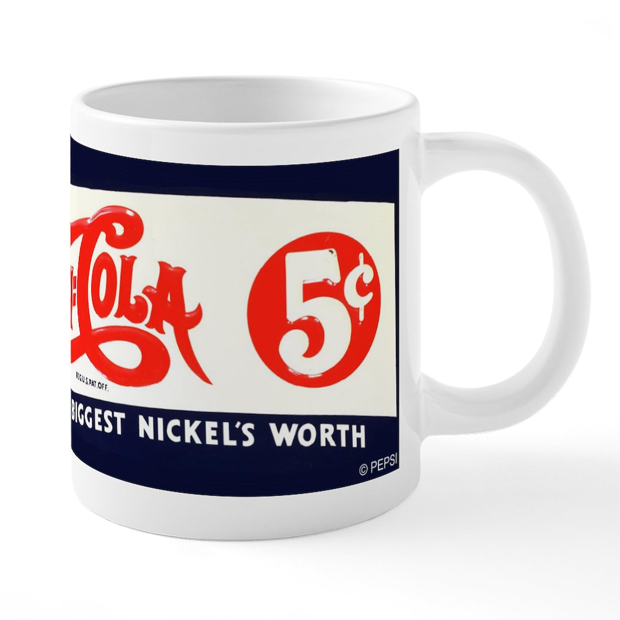 Pepsi 20 oz Ceramic Coffee Mug - Large Insulated Travel Cup for Hot & Cold Drinks - Perfect for Office, Home, or Commuting - Officially Licensed Pepsi Merchandise
