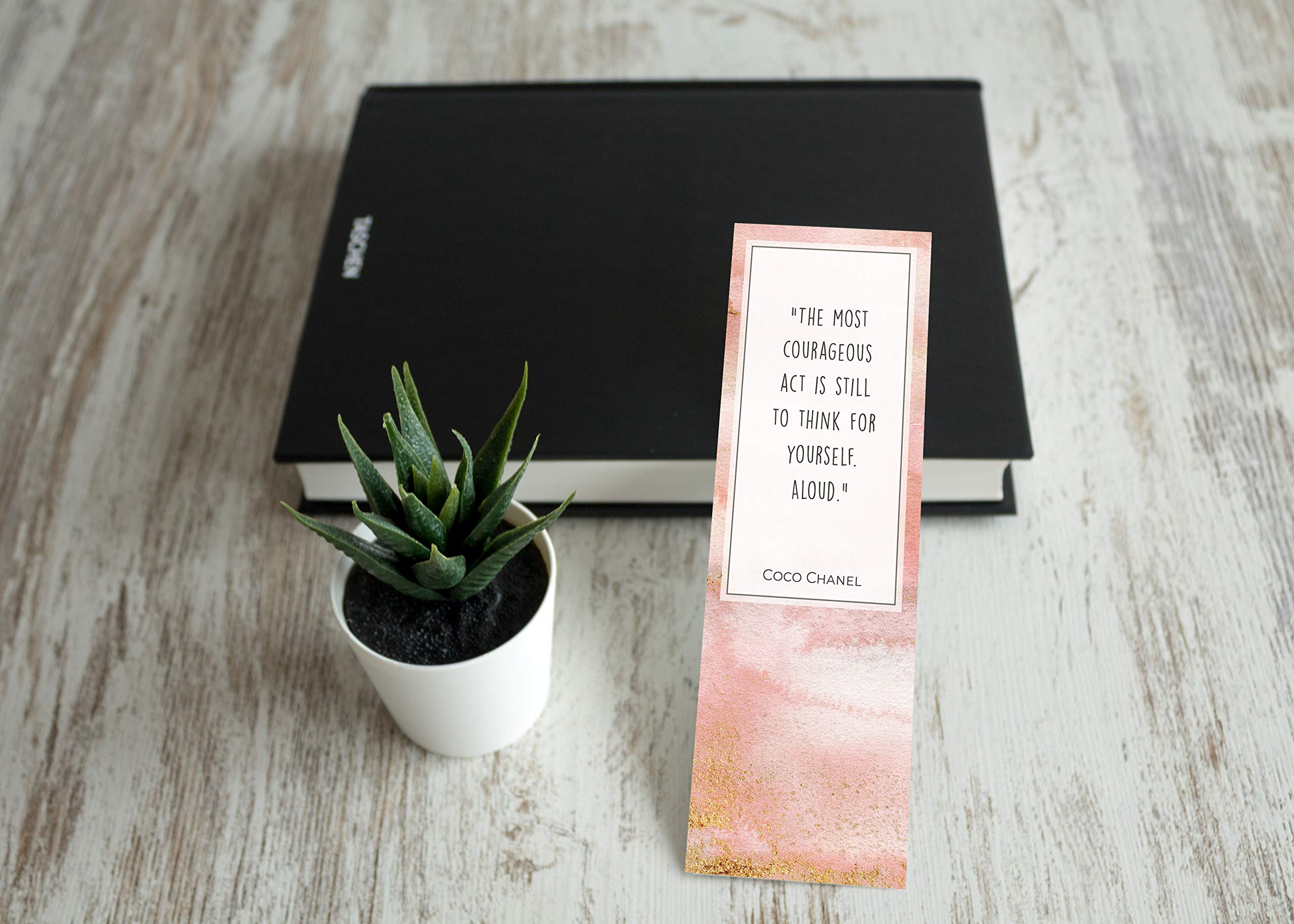 48 Pack Inspirational Quote Abstract Bookmarks - Motivational Gifts for Readers, Students & Book Lovers - Perfect for Journals, Bible Study & Reading Accessories