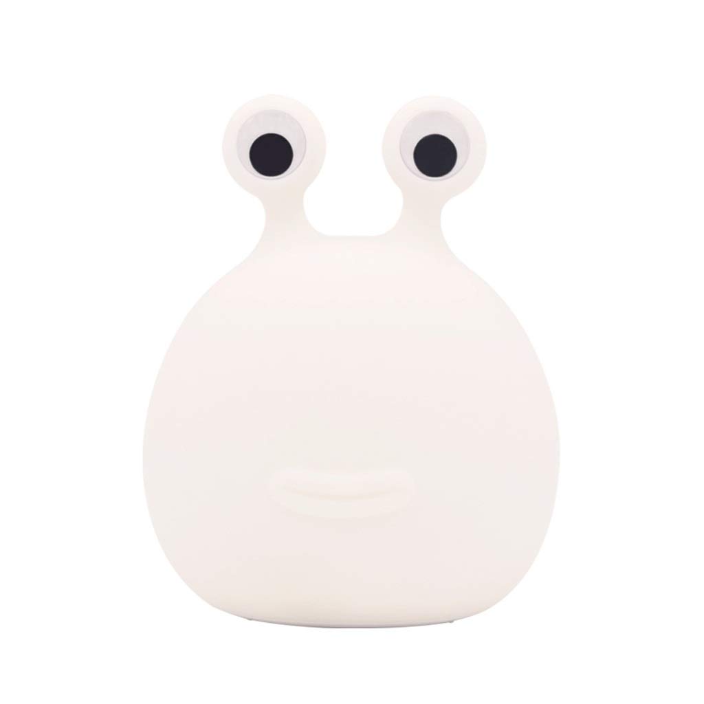 Soft Glow Kids Night Light - Safe Silicone LED Bedside Lamp with Touch Switch, Eye Protection Sleep Light for Nursery & Bedroom, Plug-in Nightlight (White) - Perfect for Bedtime Stories, Midnight Feedings & Peaceful Sleep