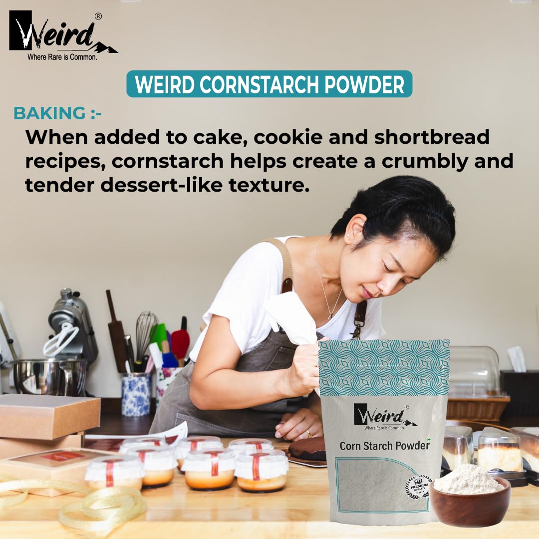 Premium Cornstarch Powder (900g) for Baking, Skin Care, Hair Care, DIY Crafts, Pantry Essentials, Baby Powder, Science Experiments & Laundry | Multi-Purpose Kitchen & Household Starch for Cooking, Beauty & Cleaning