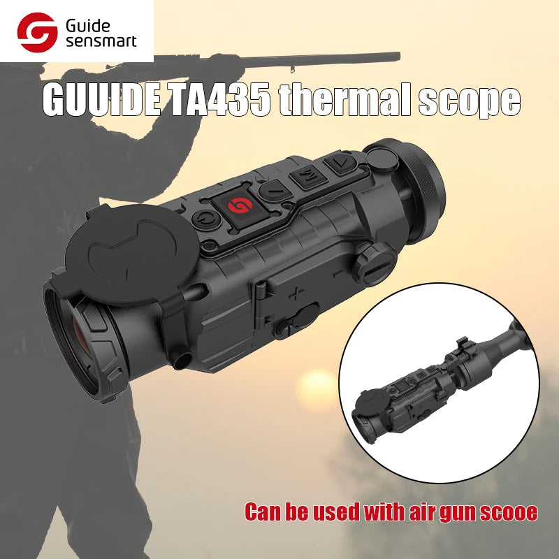 GUIDE TA450 Thermal Monocular Infrared Scope - Night Vision Hunting Gear for Wild Boar, Wolf, Rabbit - Outdoor Observation & Surveillance Equipment | Perfect for Hunting, Wildlife Tracking, and Security Monitoring