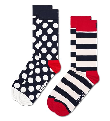 2-pack Classic Big Dot Socks - Blue, White and Red