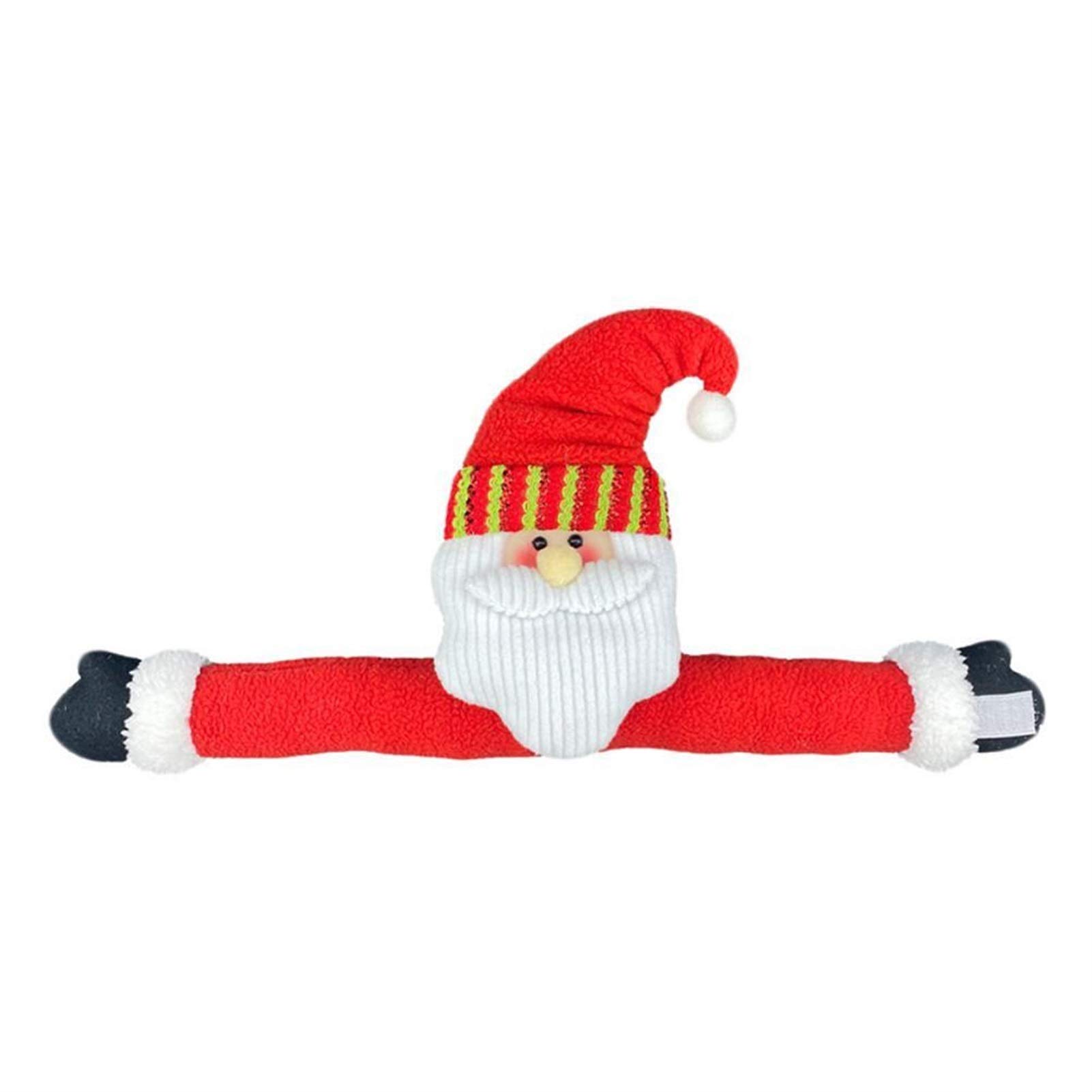Christmas Curtain Hooks - Festive Santa Claus Snowman Reindeer Window Decorations for Home Holiday Decor | Perfect for Living Room, Bedroom & Christmas Party Decorating (Color: A)