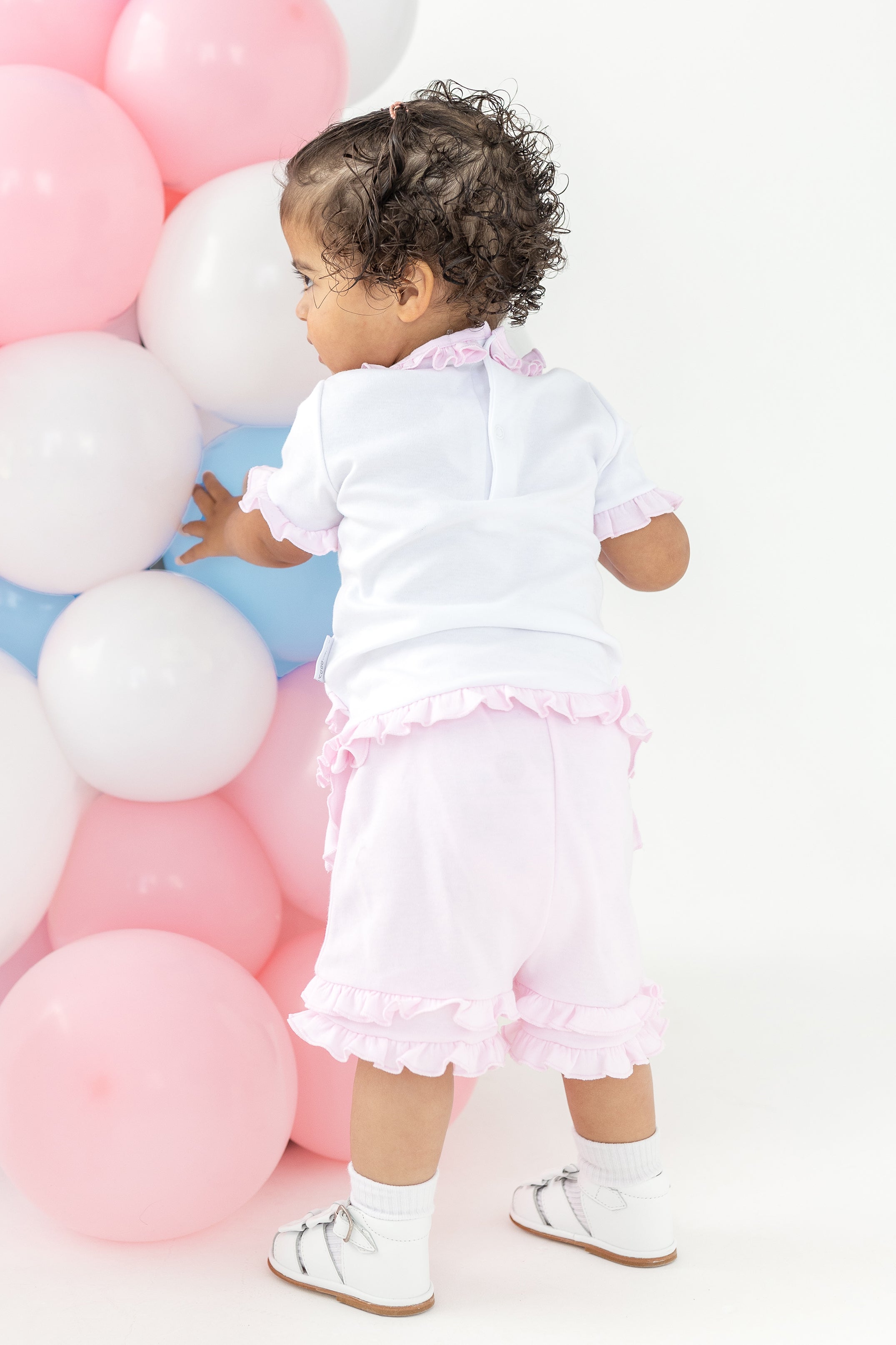 Talulla Women's Pink Blouse & Shorts Set - Casual Summer Outfit for Beach, Vacation, and Daily Wear