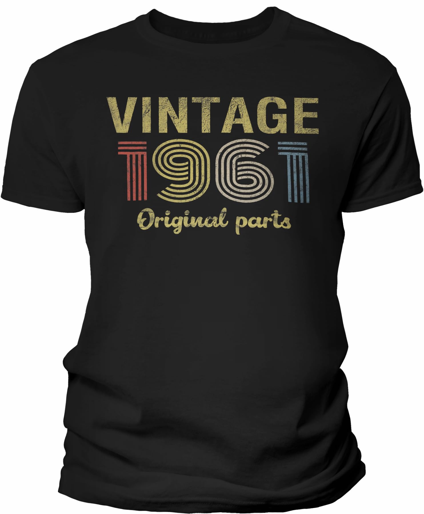 1961 Vintage Original Parts 64th Birthday Gift for Men - Retro 64th Birthday T-Shirt - Perfect for 1961 Birth Year Celebrations & Milestone Gifts