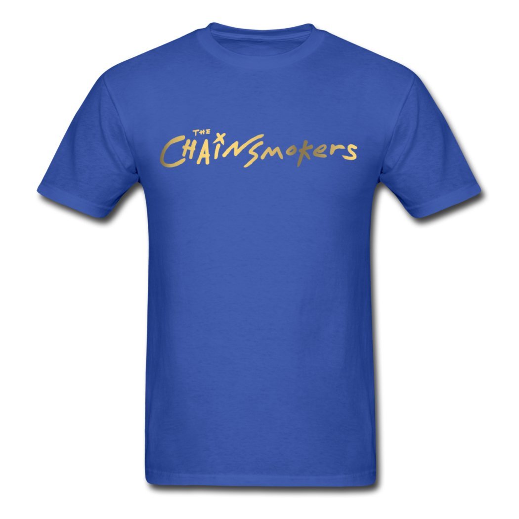 Royal Blue Men's T-Shirt XX-Large - Premium Cotton Logo Tee for Chainsmokers Fans | Casual Wear, Concerts & Street Style Fashion