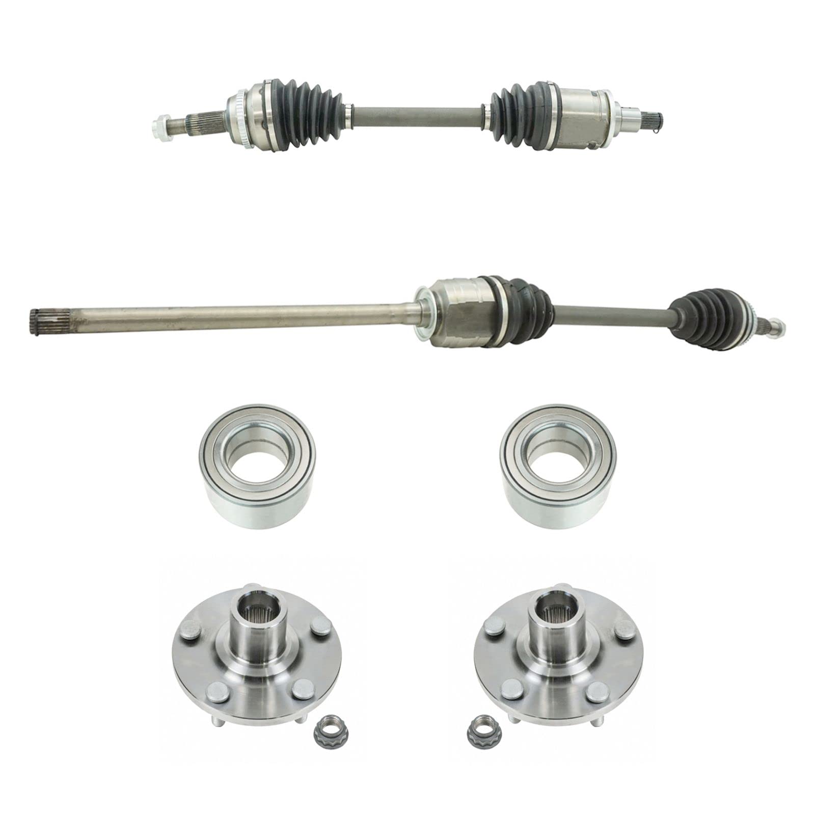 2004-2010 Toyota Sienna Front Drivetrain Kit - CV Axle Shaft Assembly, Wheel Bearing & Hub Replacement - Perfect for Smooth Ride & Off-Road Adventures
