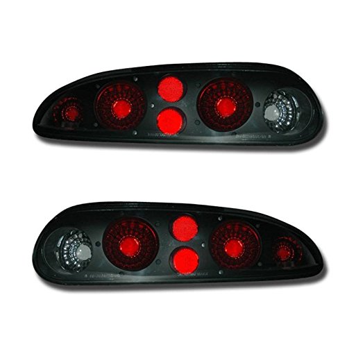 Dark Smoke Taillights Assembly Set for Chevrolet Camaro - Left Driver & Right Passenger Side Replacement | Perfect for Night Driving & Car Customization