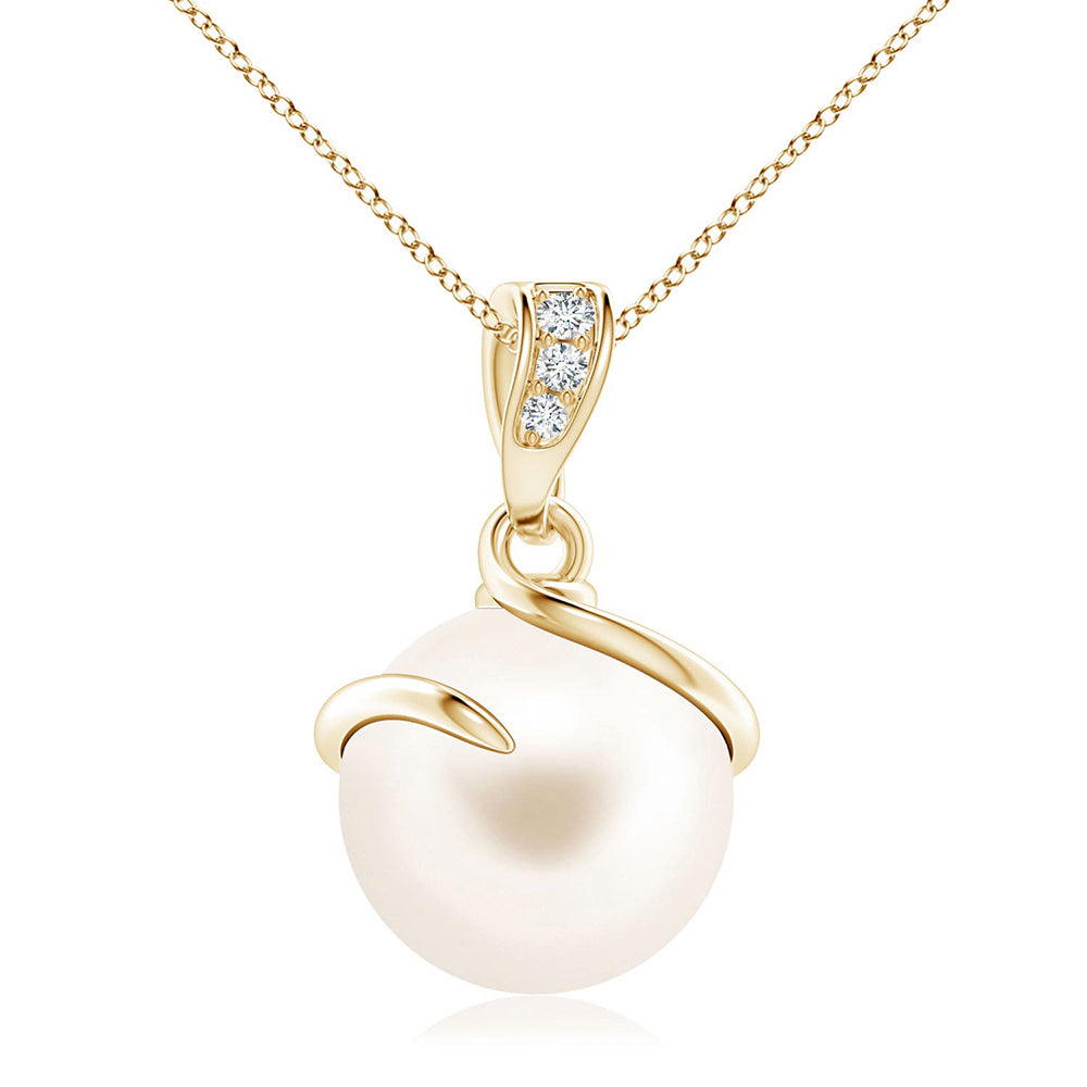 8mm Freshwater Cultured Pearl Pendant & Ring Set - Elegant Jewelry Gift for Women - Perfect for Weddings, Anniversaries & Special Occasions